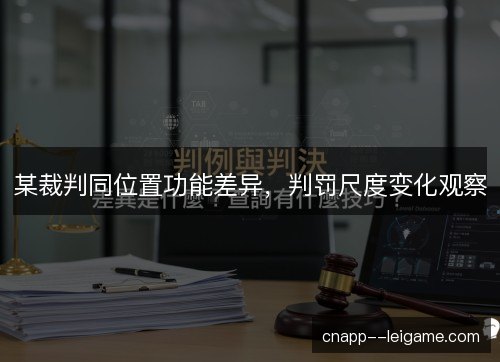 某裁判同位置功能差异，判罚尺度变化观察